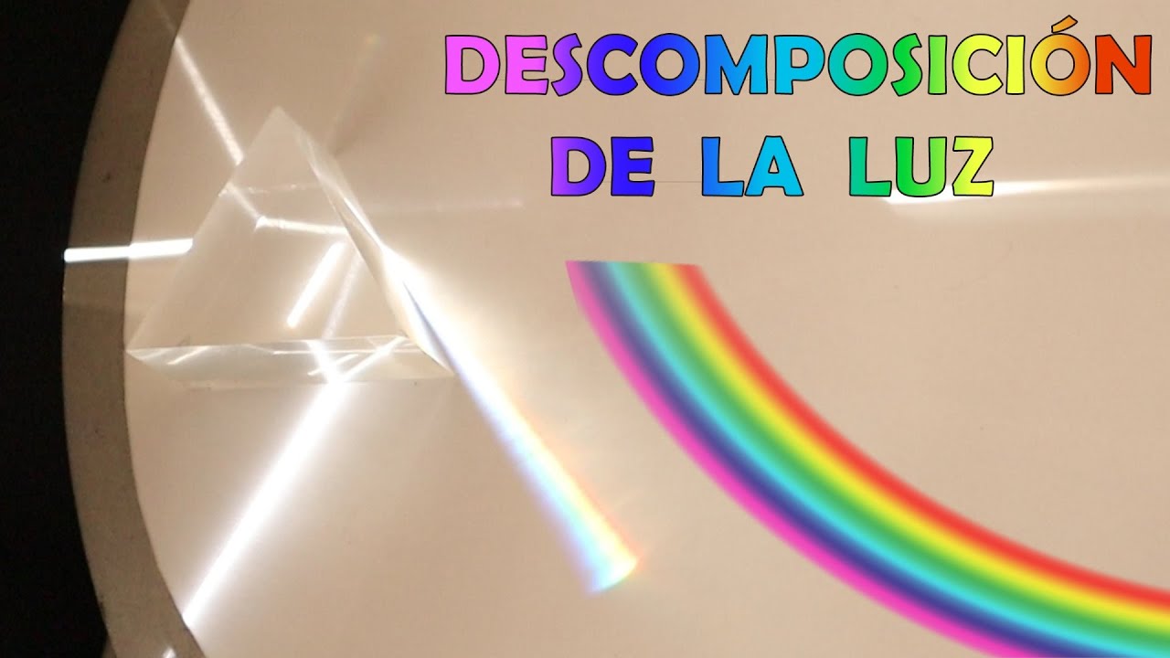 como se descompone la luz blanca