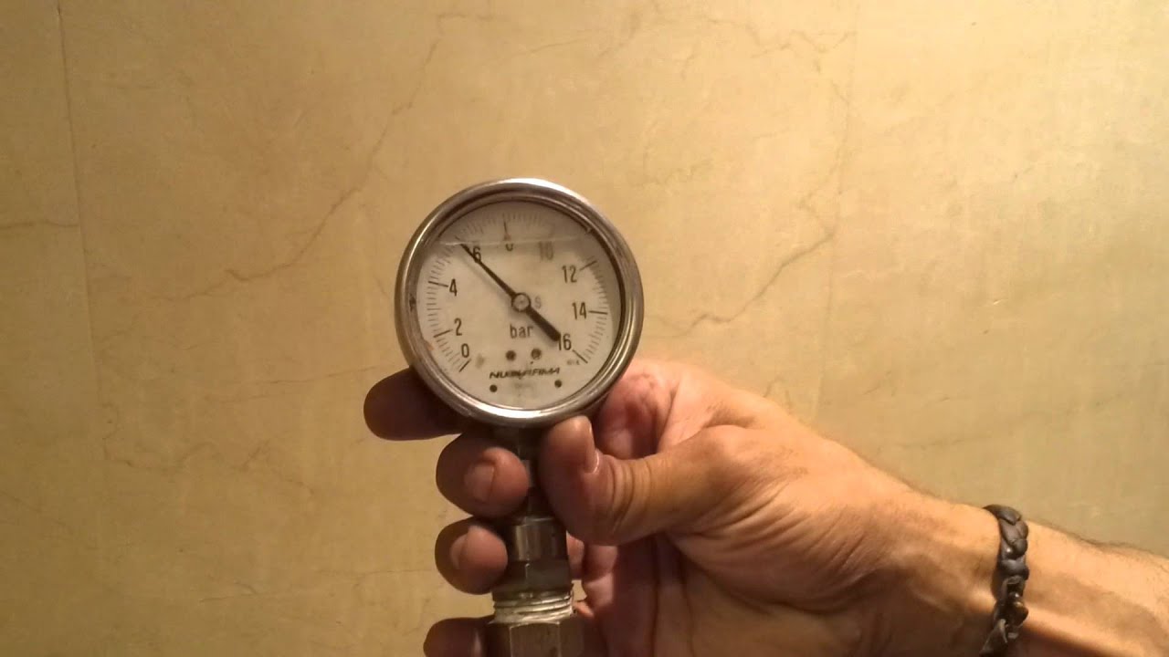 como se mide la presion del agua