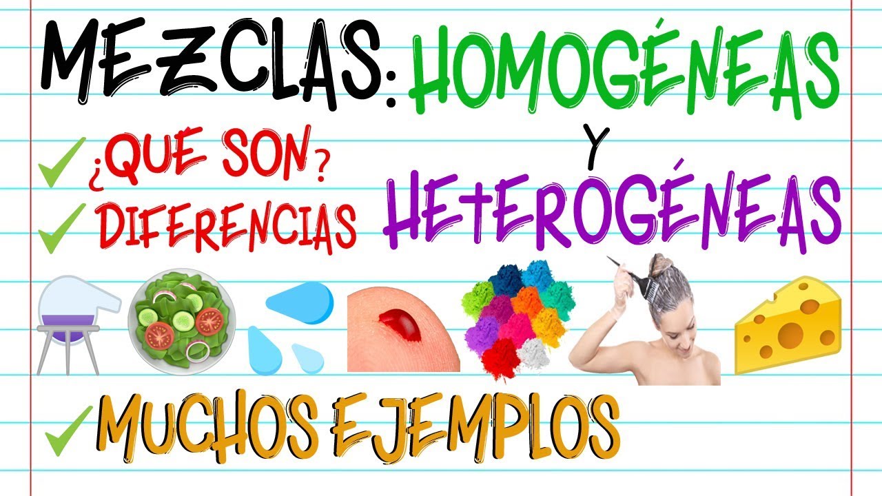 conclusión de mezclas homogéneas y heterogéneas