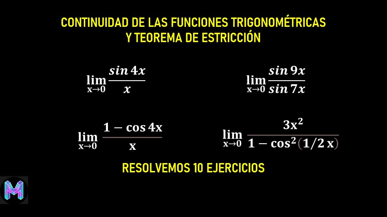 continuidad de las funciones trigonometricas y teorema de estriccion