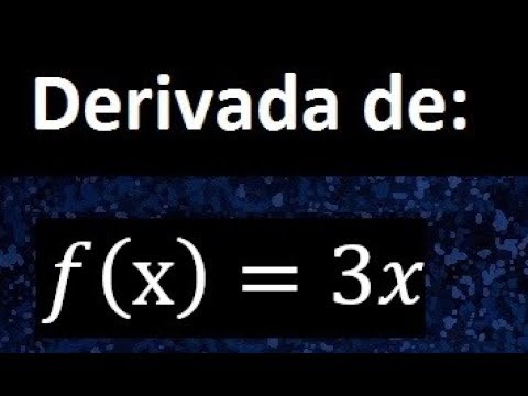 cual es la derivada de x 3