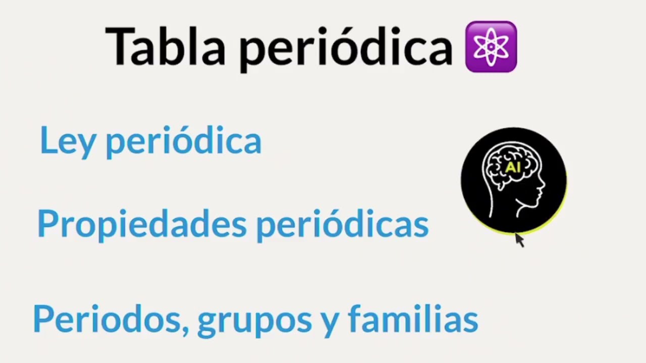 cual es la ley periodica moderna