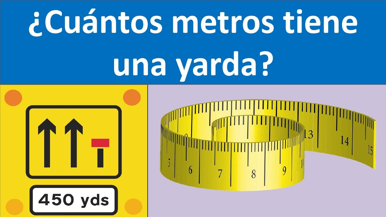 cuanto equivale 1 metro en yardas