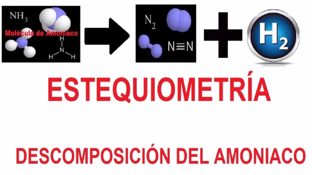 descomposicion de amoniaco en nitrogeno e hidrogeno