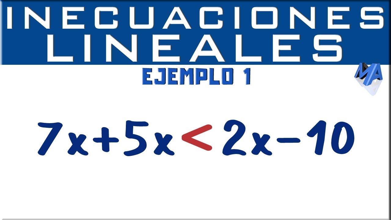 desigualdad de primer grado en una variable y sus propiedades