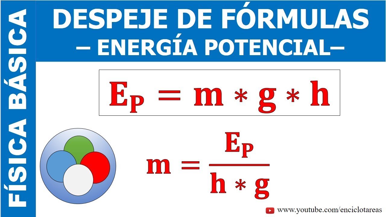 despeje de formula de energia potencial
