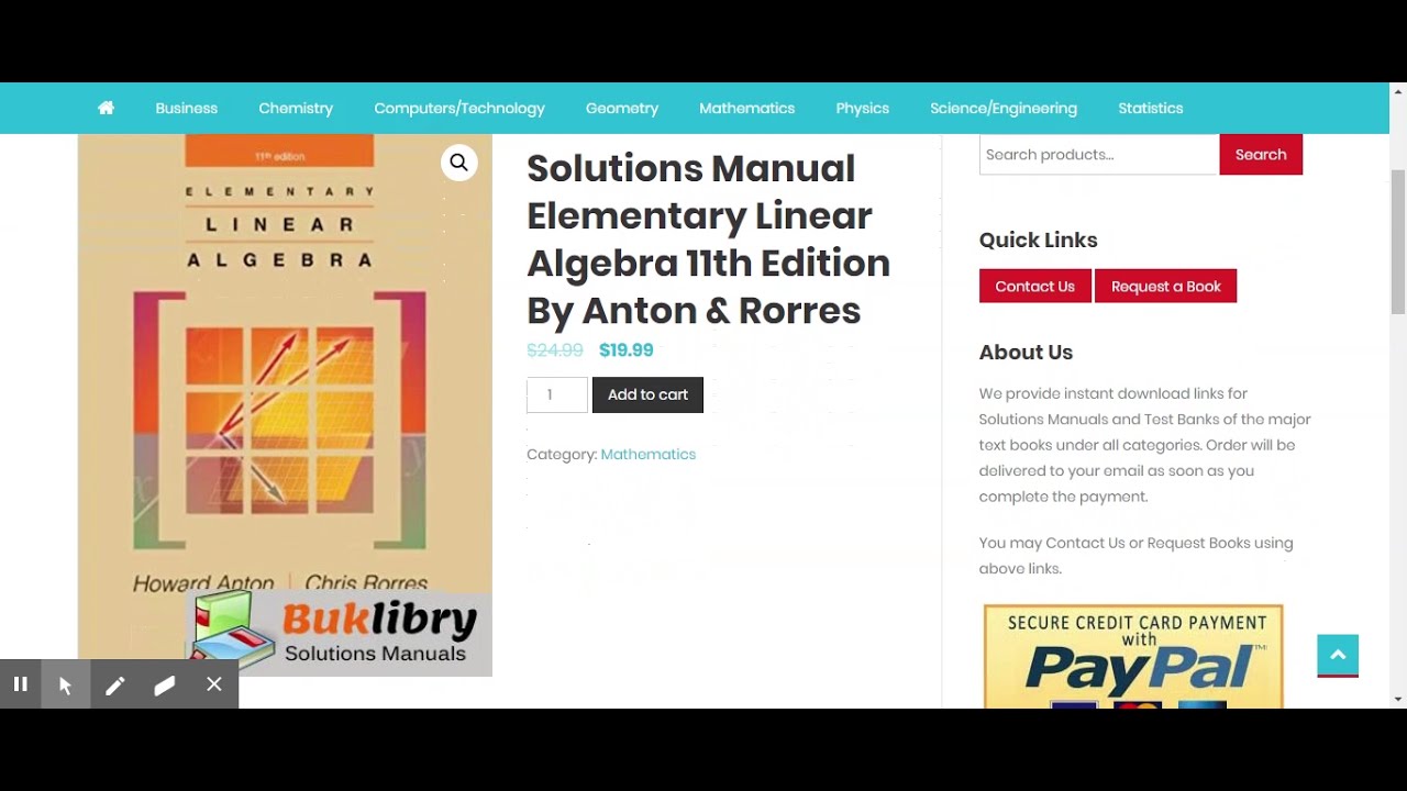 elementary linear algebra students solutions manual