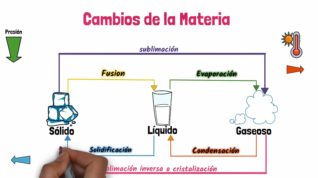 esquema de los cambios de estado