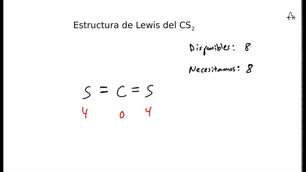 estructura de lewis del disulfuro de carbono