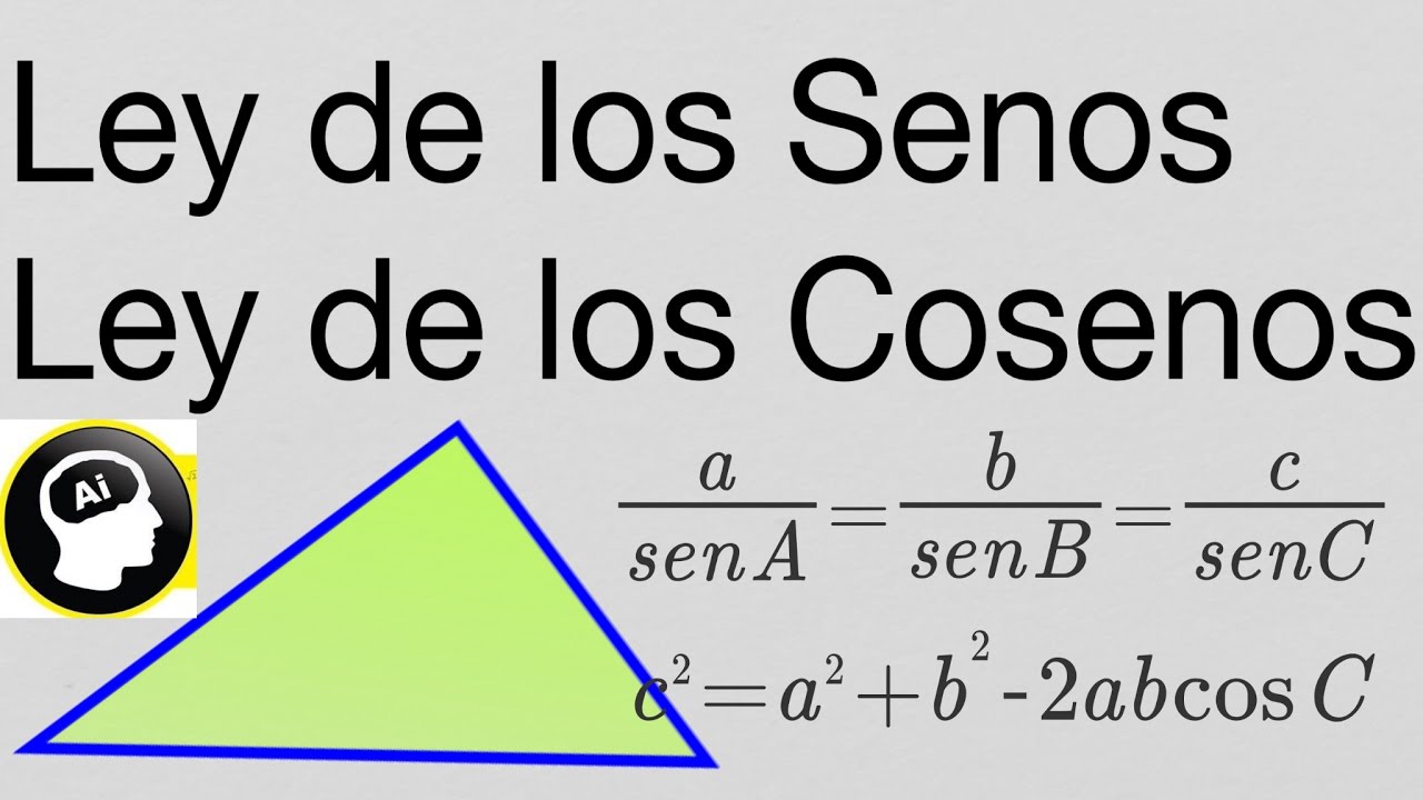 formula para calcular los angulos de un triangulo oblicuangulo