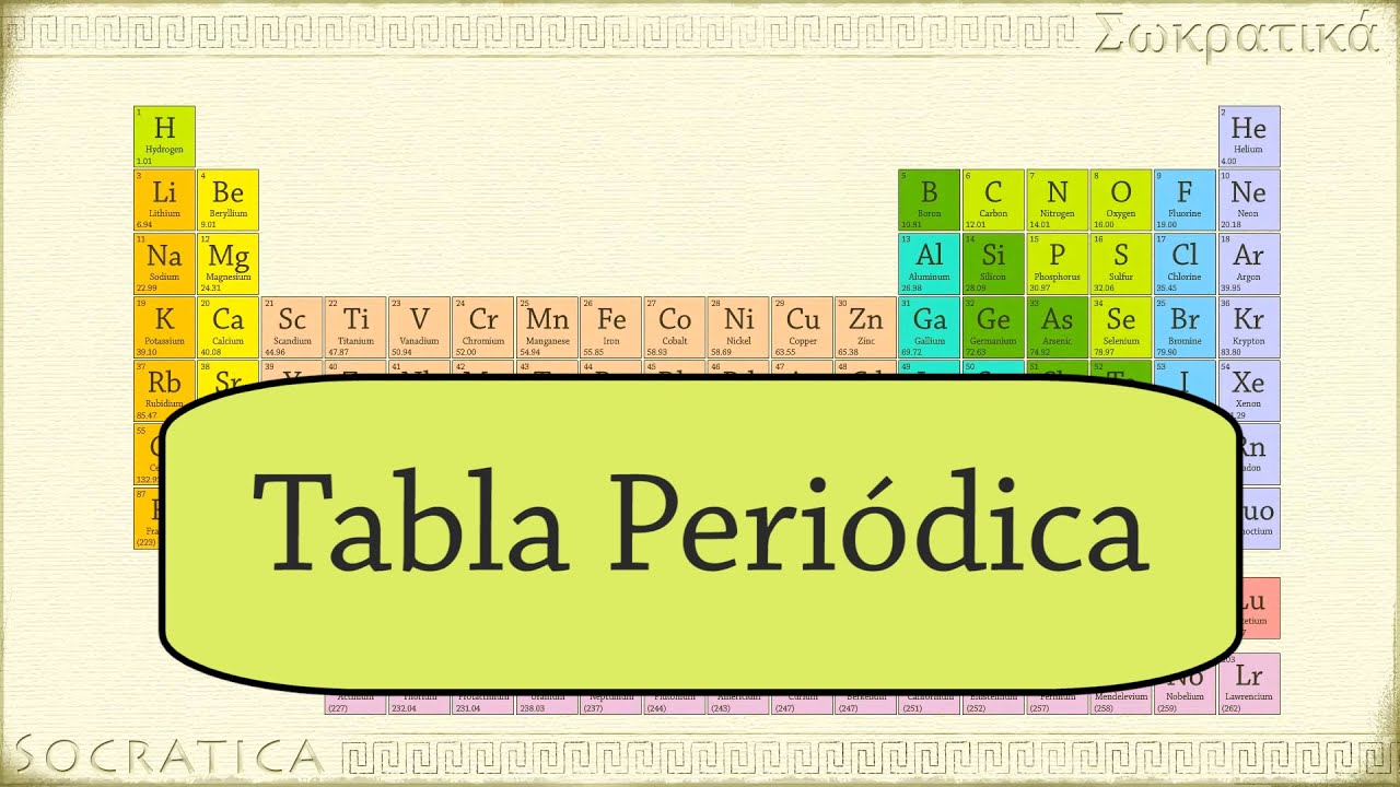 introduccion de los elementos de la tabla periodica