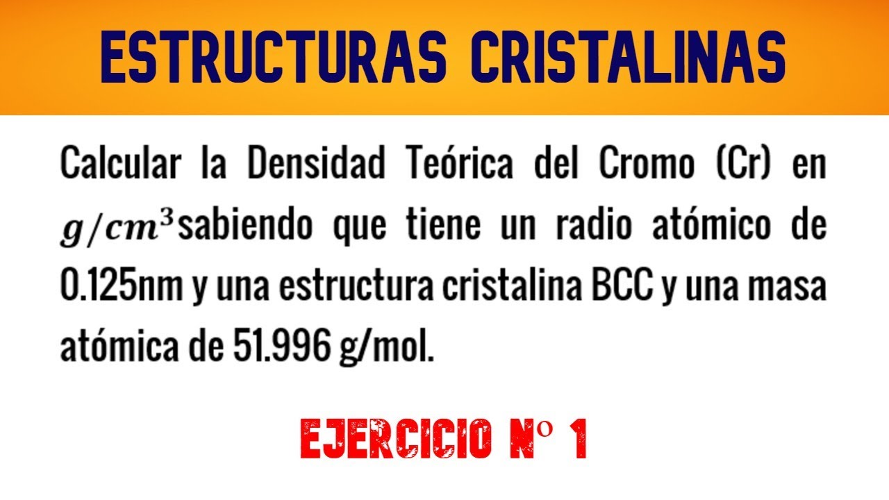 la densidad del torio que tiene una estructura fcc