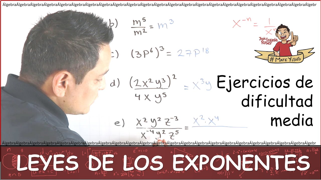 leyes de los exponentes con variables