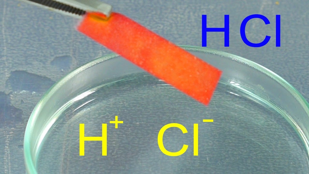 modelo tridimensional del cloruro de hidrogeno