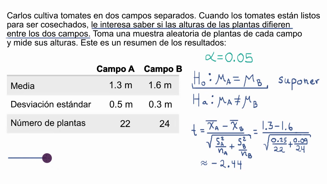 para que se utiliza la prueba de 2 muestras t