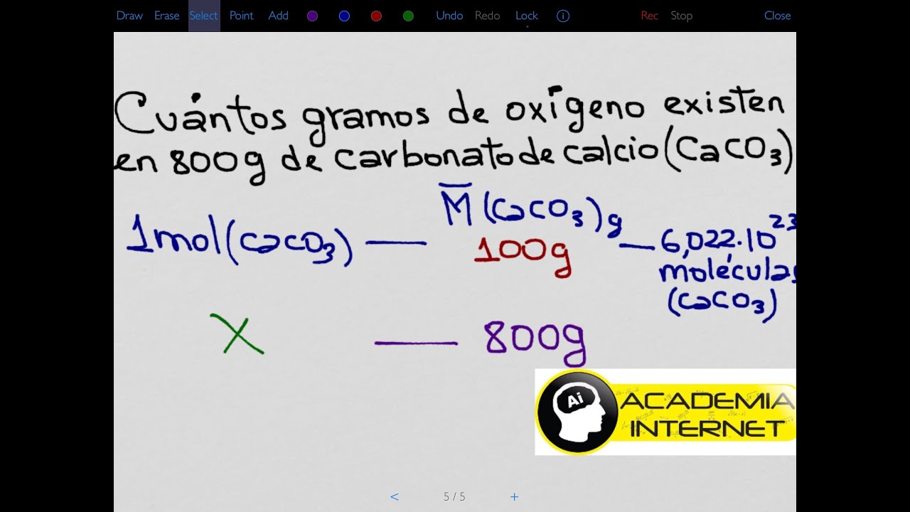 peso atomico del carbonato de calcio