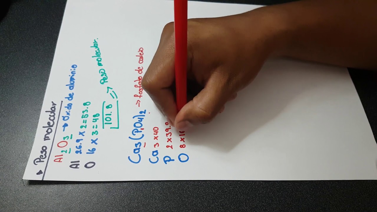 peso molecular del óxido de calcio