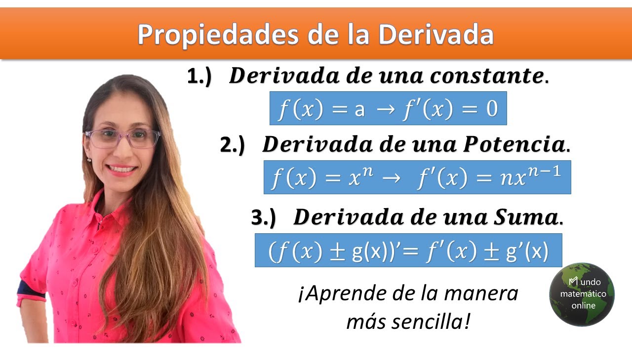 propiedades de la derivada de una función