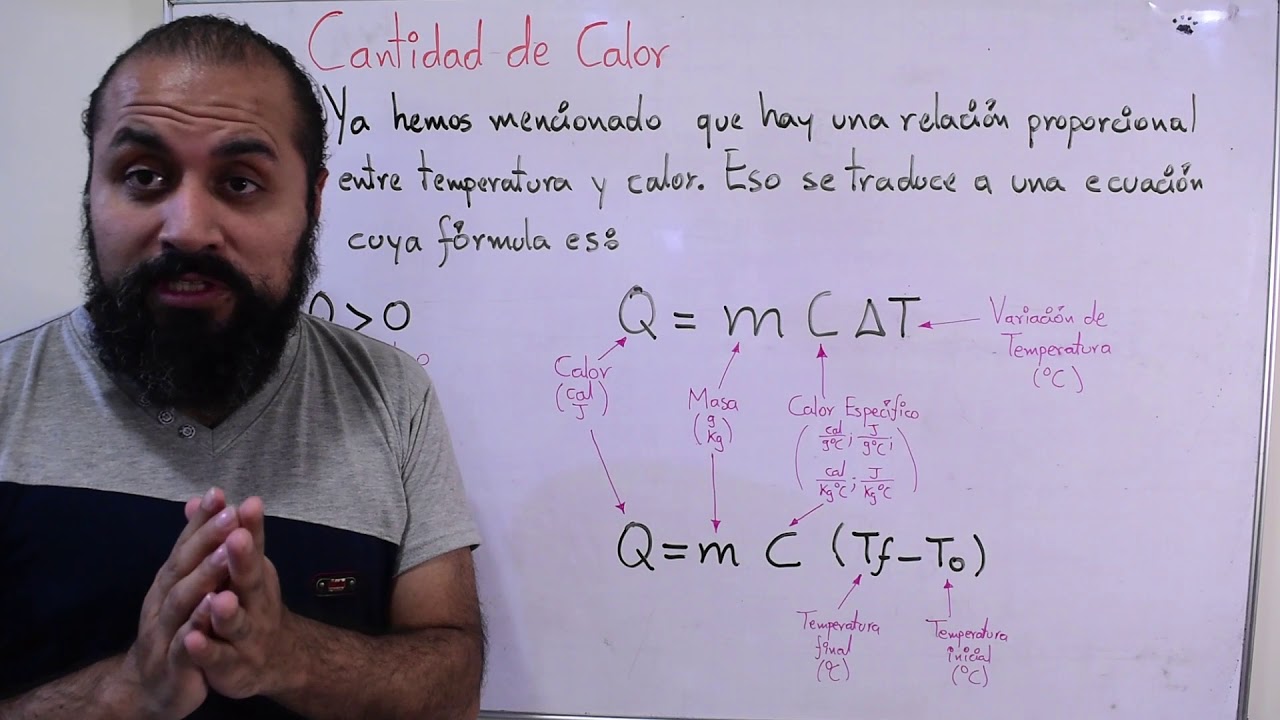 relacion entre calor y variacion de temperatura