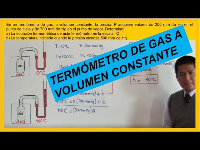 termometro de gas a volumen constante