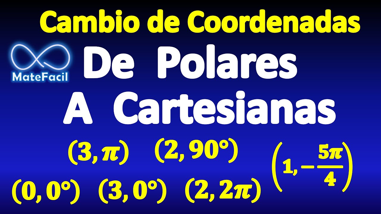 transformación de coordenadas polares a cartesianas