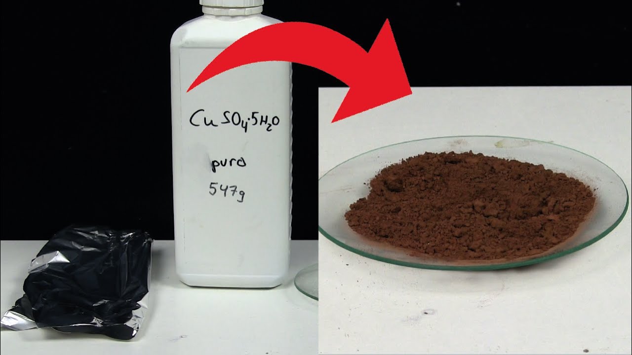 transformar oxido de cobre en cobre metalico