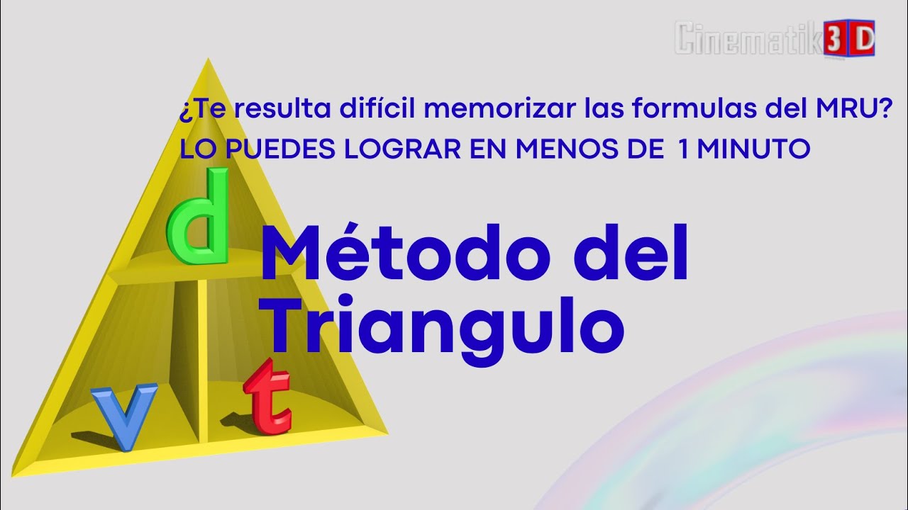 triangulo de velocidad tiempo y distancia
