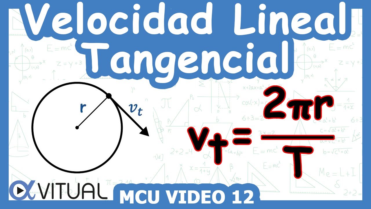 velocidad tangencial o lineal en fisica