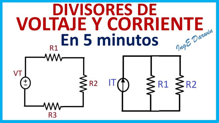 Guía completa sobre el 1.3 divisor de corriente y divisor de voltaje