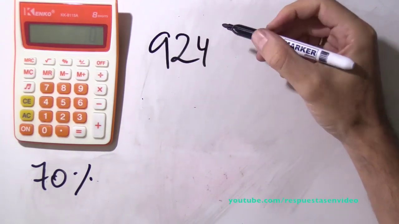70 menos el 10 por ciento