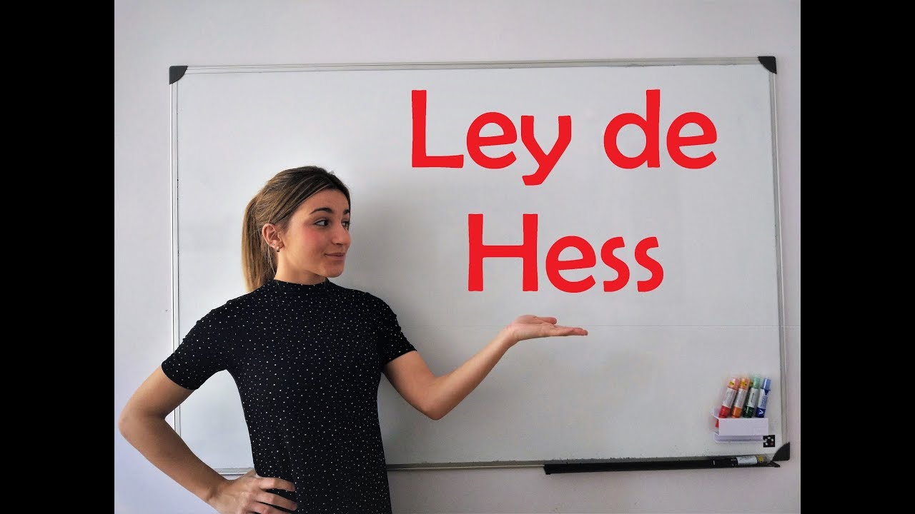 aplicación de la ley de hess