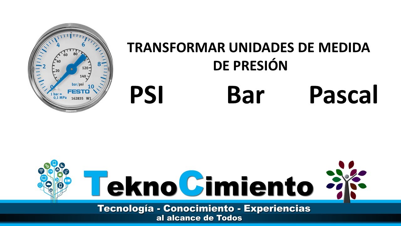 bar unidad de medida de presion