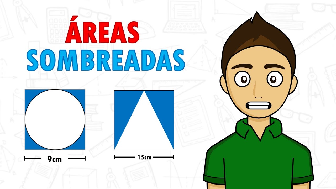 calcular el area de la region sombreada