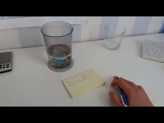 calcular la densidad de un solido