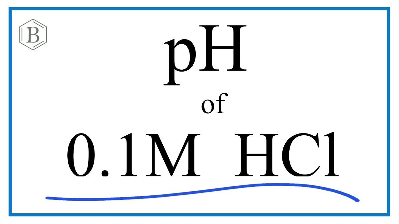 calcular ph de hcl 0.1 m
