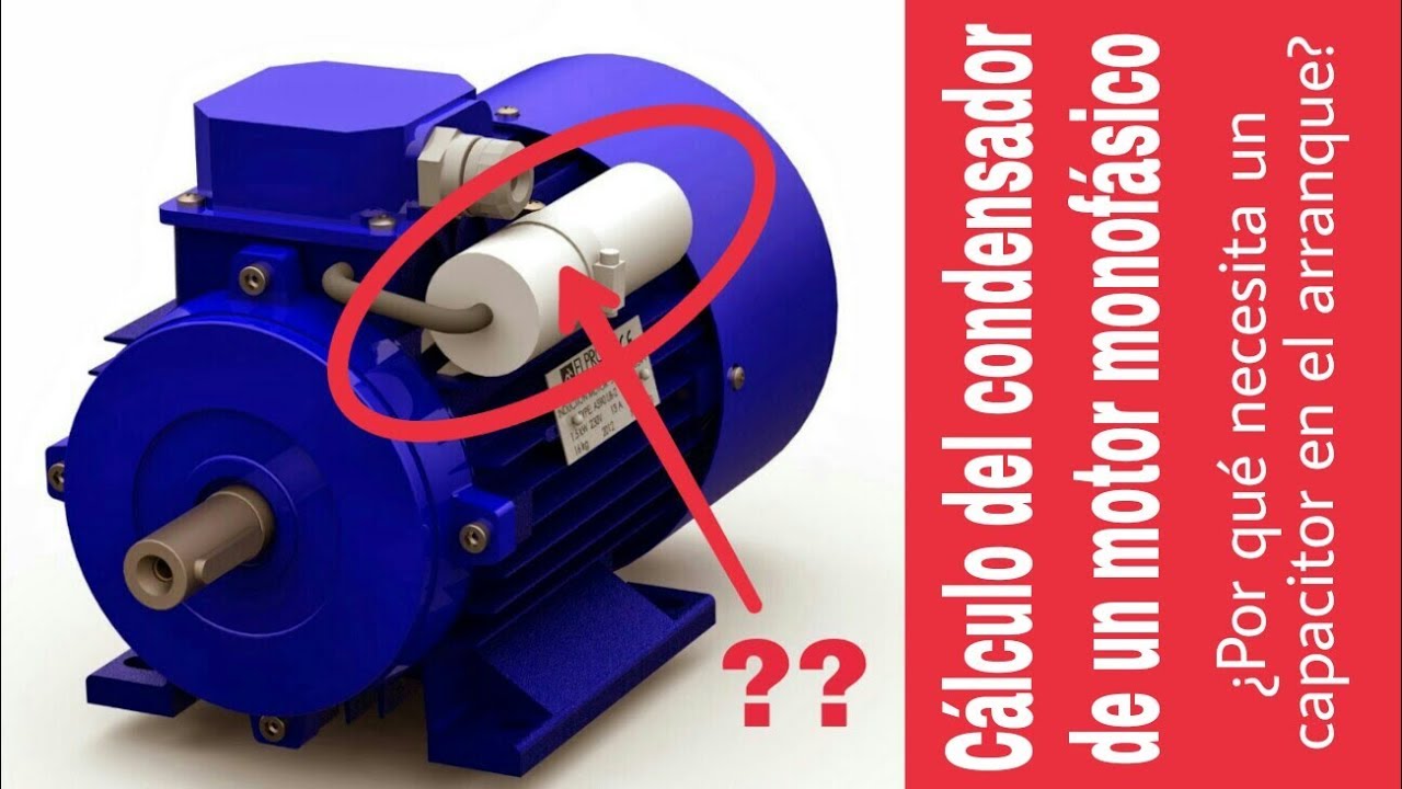 calculo de condensador para motor monofasico