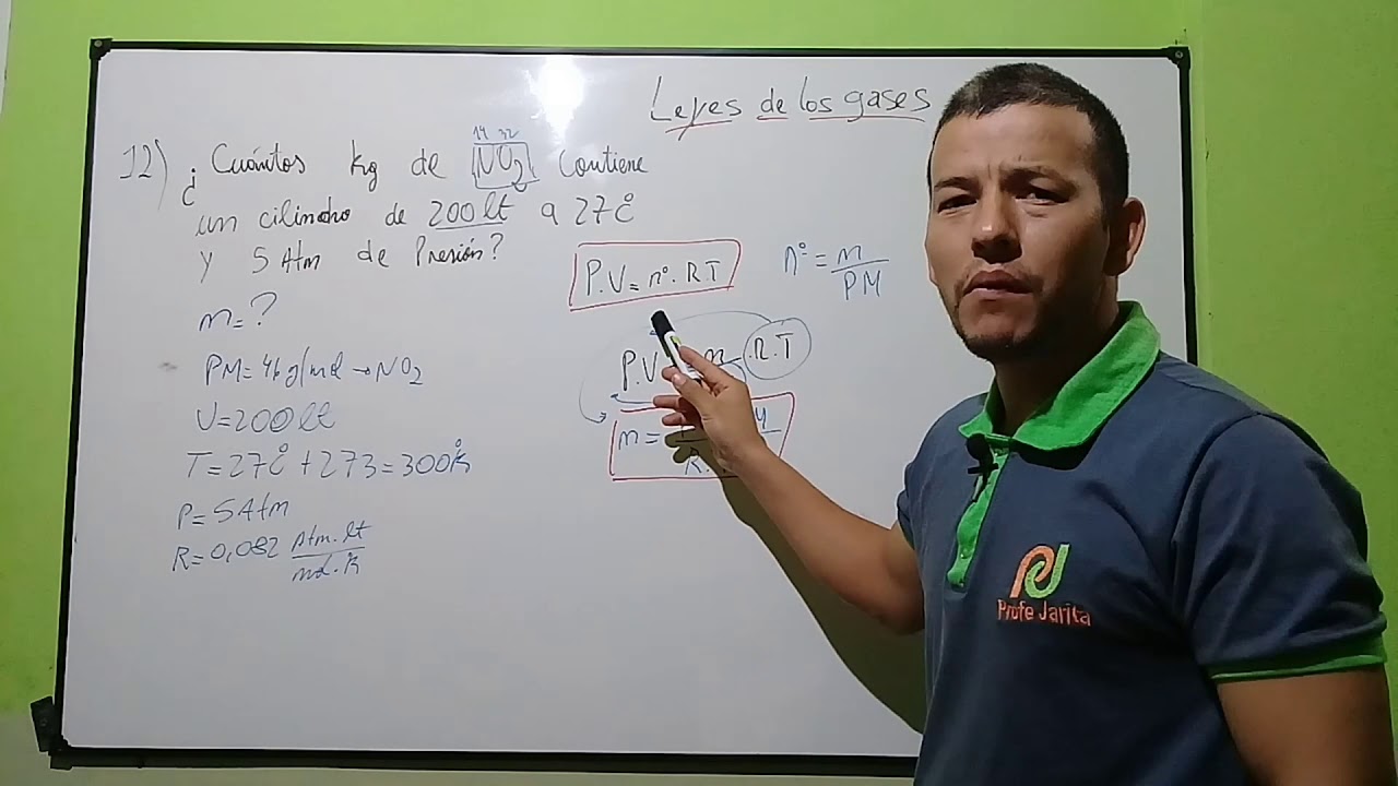 como calcular los gramos de un gas