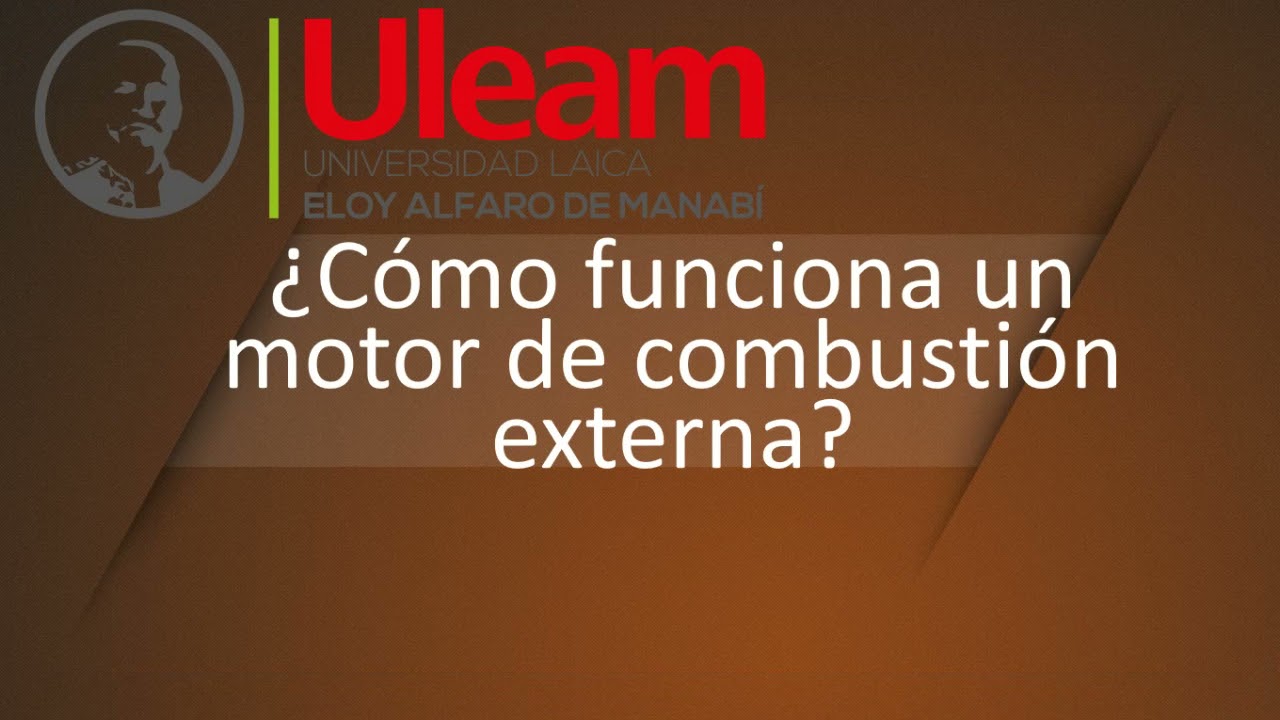 como funciona una maquina de combustion externa