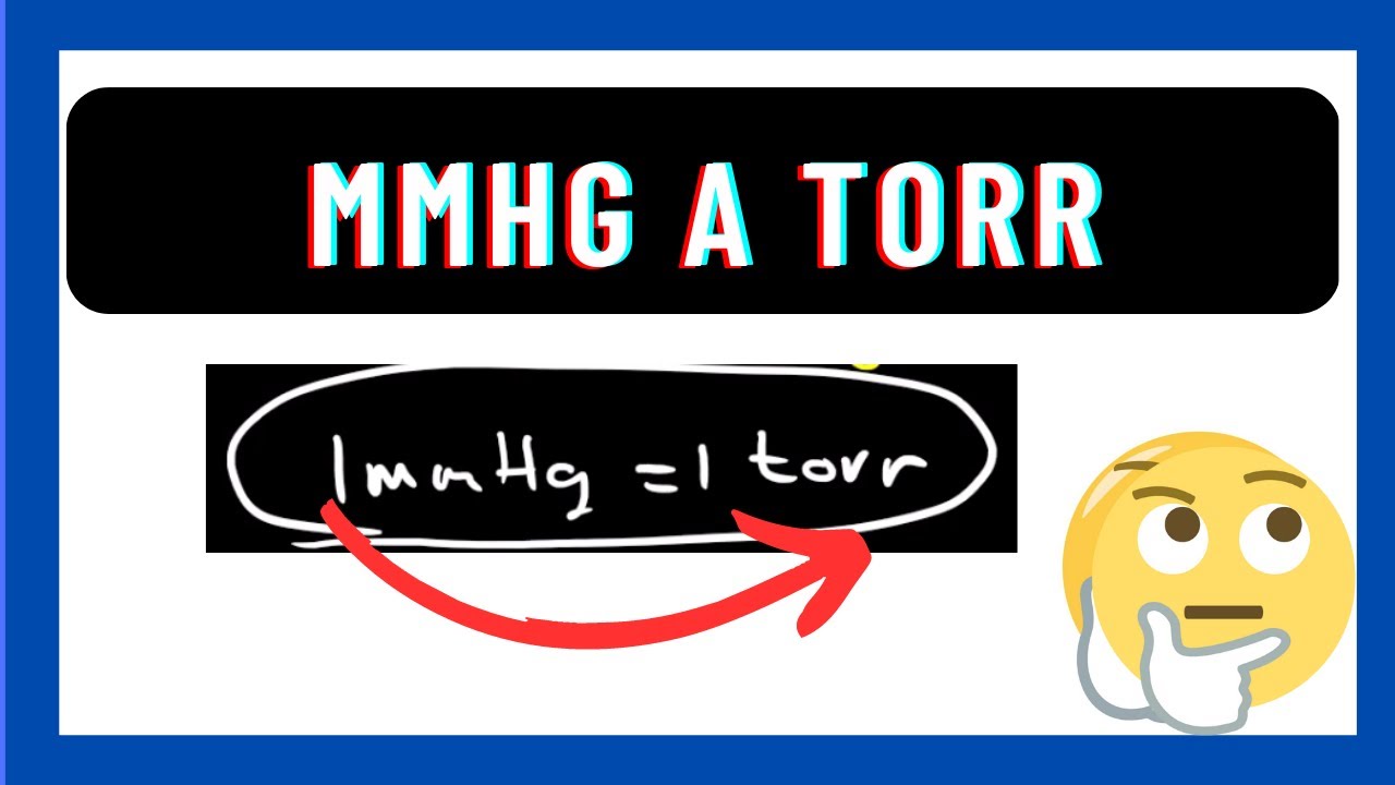 como pasar de mmhg a torr
