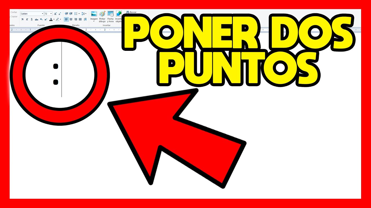 cómo poner dos puntos en el teclado