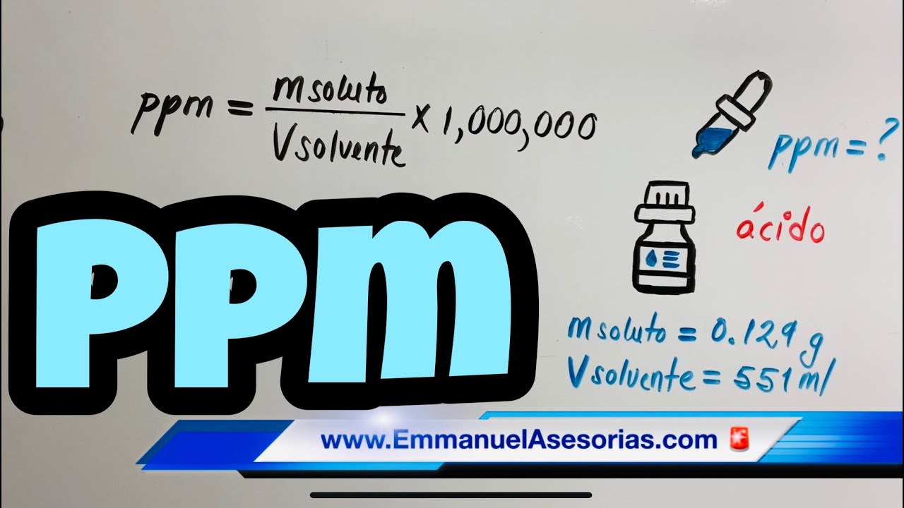 como preparar una solucion en ppm