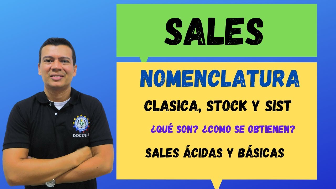 como se le llama a la sal en quimica