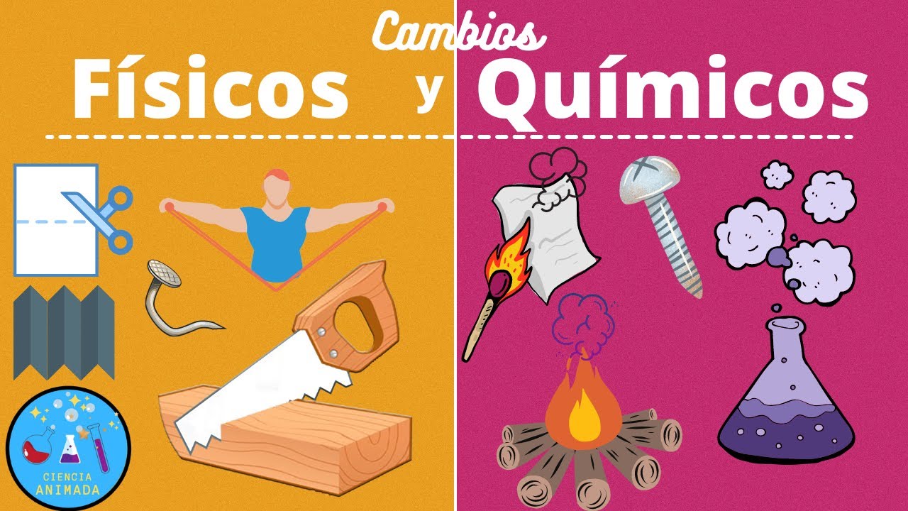 cuadro comparativo entre cambios fisicos y quimicos de la materia