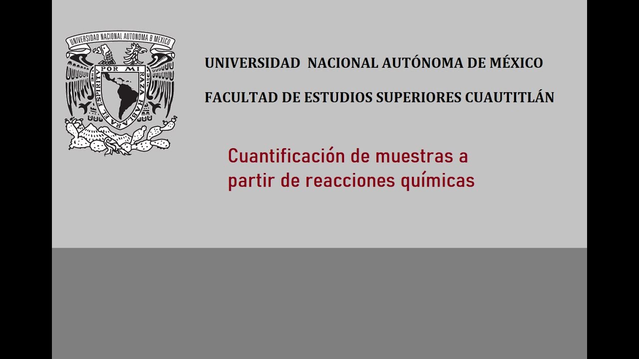 cual es la aplicacion de la cuantificacion quimica