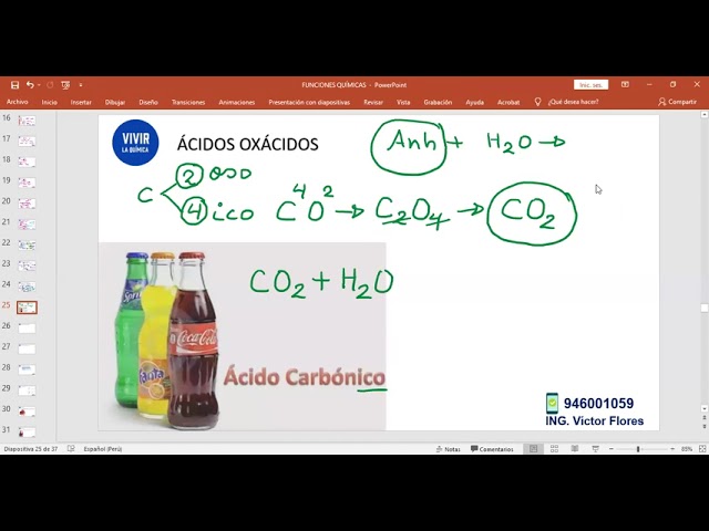 cuál es la fórmula del ácido carbónico