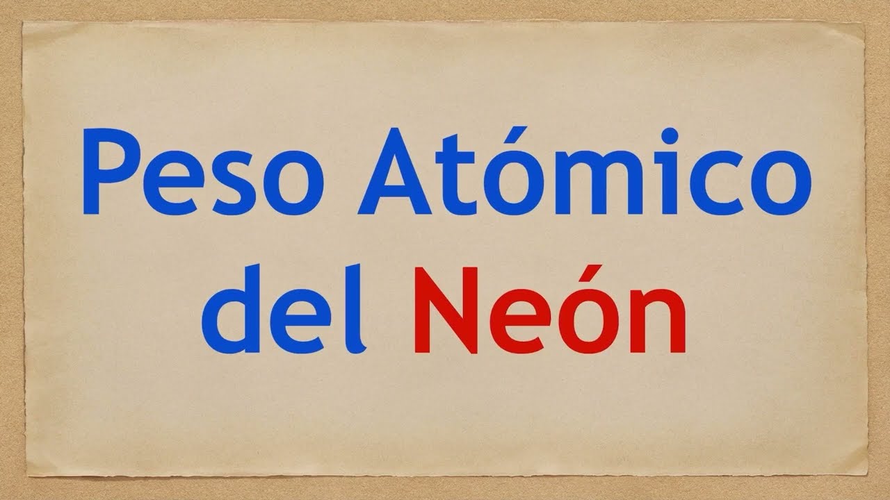 cual es la masa atomica del neon