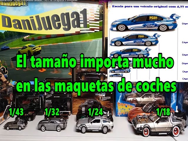 cuanto mide un auto escala 1 24