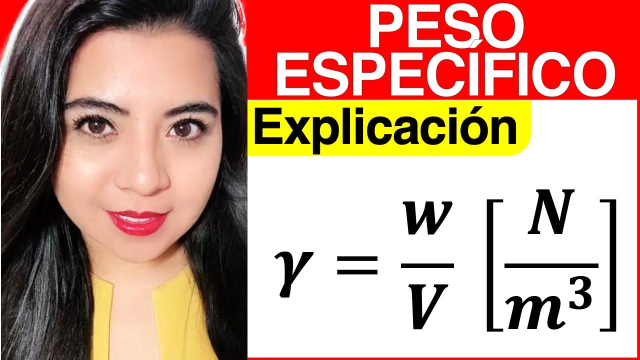 definicion de peso especifico en fisica