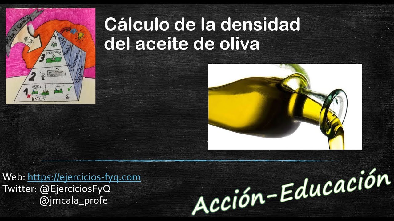 densidad del aceite de oliva en g cm3