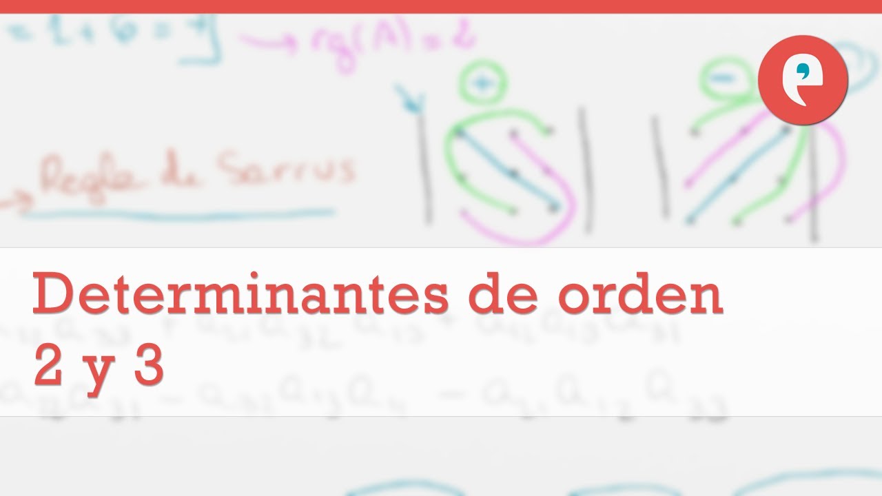 determinantes de orden 2 y 3